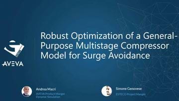 Robust Design Optimization of a Multistage Compressor for Surge Avoidance - sponsored by Aveva