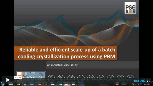 Reliable and efficient scale-up of batch cooling crystallization process using PBM