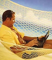 A beach holiday is fine ? but not with the laptop